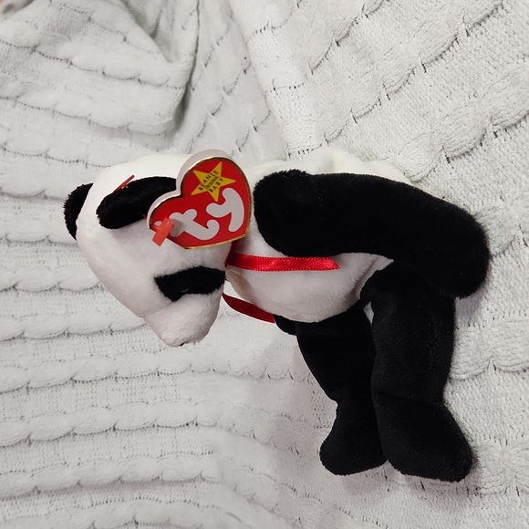 🕸Vintage Ty Beanie Baby "Fortune" Panda Bear 1998 P.E. Pellets - Picture 2 of 12